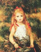 Pierre Renoir Girl with Sheaf of Corn oil painting artist